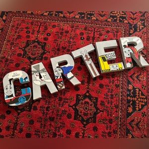 Thomas train “Carter” wall deco